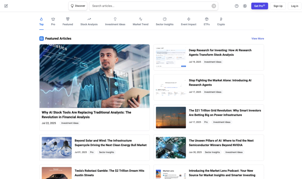 Fin News Recommendation & AI Analysis